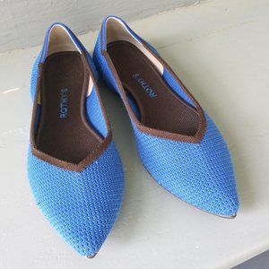 Rothy's The Point cobalt blue flats size 11.5/10.5 women's